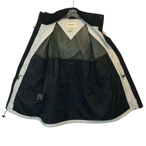 Eddie Bauer Gore-Tex Hooded Soft Shell Tan Mid-Length Coat Mens S - Picture 8 of 14